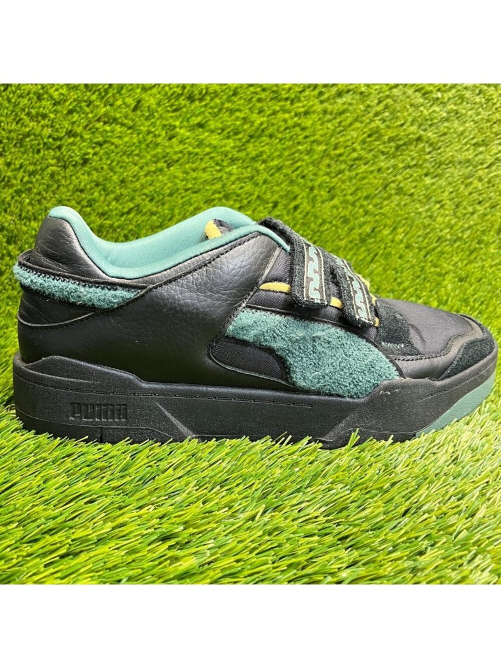 Puma Slipstream INVDR Market Mens Size 12 Black Green Athletic Shoes Sneakers